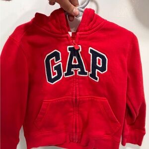 GAP Kids Vibrant Red Zip-Up Hoodie